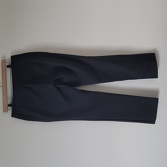 Chico's Dark Charcoal Grey Ponte Wide Waistband Pants Size 8 - Picture 6 of 6